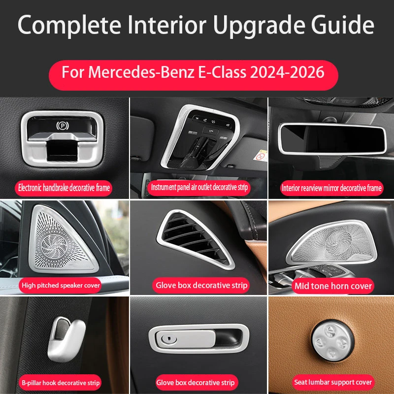 For Mercedes Benz E Class W214 2024 2025 Car Center Panel Speaker Horn Cover Air Outlet Frame decoration Interior Accessories
For Mercedes Benz E Class W214 2024 2025 Car Center Panel Speaker Horn Cover Air Outlet Frame decoration Interior Accessories