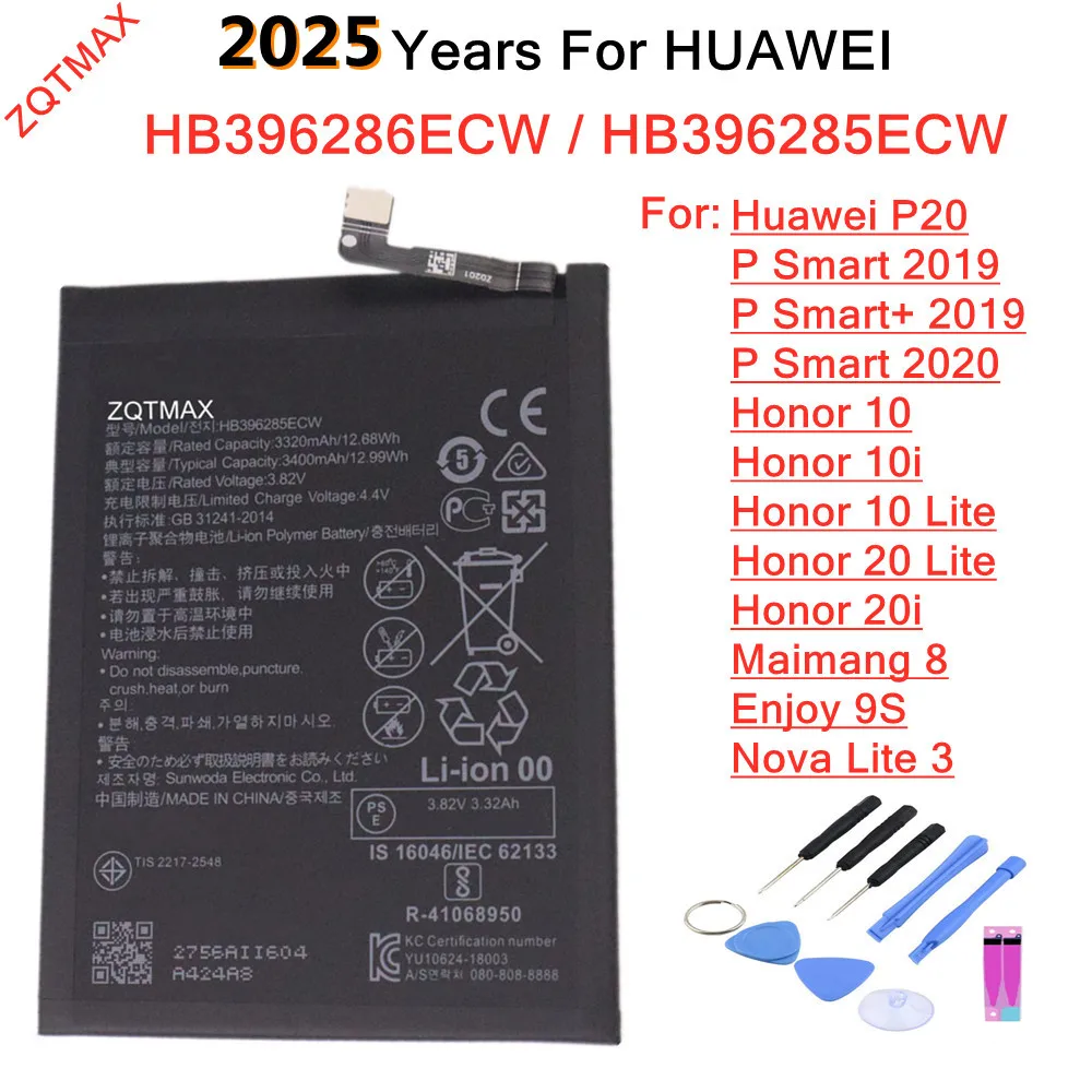 2025летный аккумулятор для телефона HB 396285 ЭКР для Huawei Honor 20 10 Lite / 10i 20i / P Smart 2019 2020 Nova Lite 3 / Enjoy 9S Maimang 8
2025летный аккумулятор для телефона HB 396285 ЭКР для Huawei Honor 20 10 Lite / 10i 20i / P Smart 2019 2020 Nova Lite 3 / Enjoy 9S Maimang 8