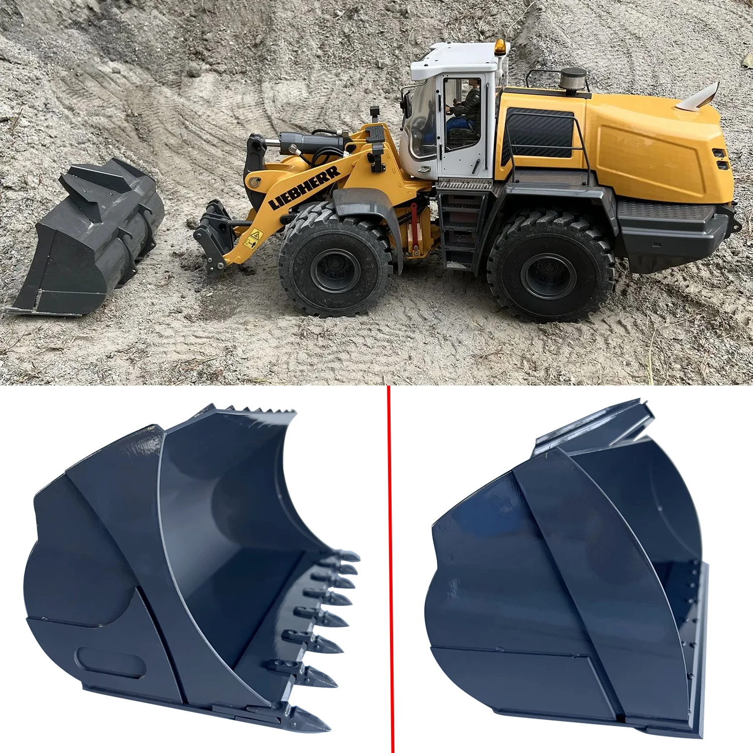 RC Loader Bucket Suitable for 1/14 580 Remote Control Hydraulic Loader Metal Bucket Remote Control Car Model Accessories
RC Loader Bucket Suitable for 1/14 580 Remote Control Hydraulic Loader Metal Bucket Remote Control Car Model Accessories