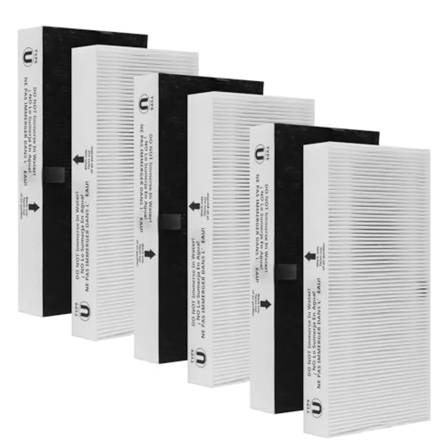6-Pack Type U HEPA Filter, Compatible with Honeywell Air Purifier HHT270 HHT270W HRF201B HHT290 And Febreze FRF102B FHT170 FHT1
6-Pack Type U HEPA Filter, Compatible with Honeywell Air Purifier HHT270 HHT270W HRF201B HHT290 And Febreze FRF102B FHT170 FHT1