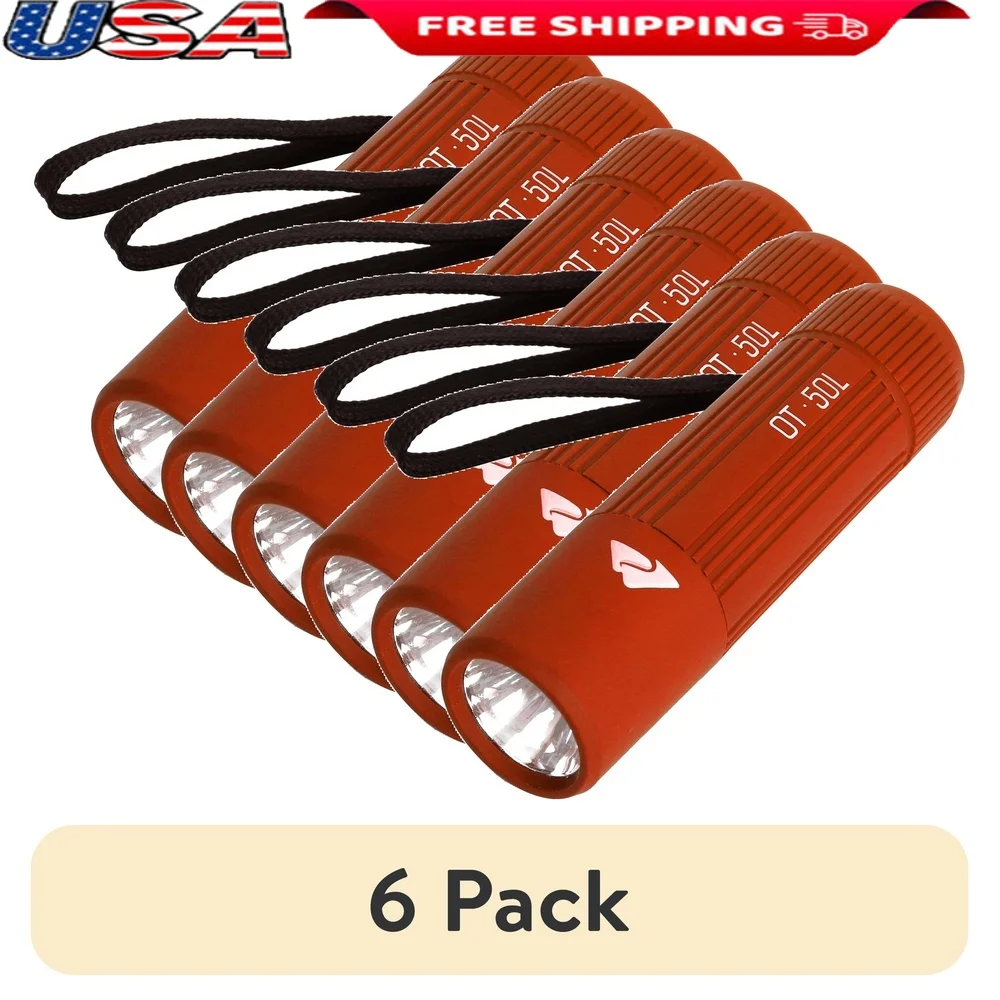 6 Pack Mini LED Flashlight 50 Lumens Handheld Water-Resistant 60m Beam Distance 3 AAA Batteries Included Compact Portable
6 Pack Mini LED Flashlight 50 Lumens Handheld Water-Resistant 60m Beam Distance 3 AAA Batteries Included Compact Portable