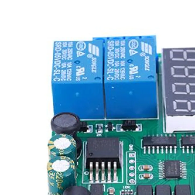 DC 5-24V 0.1s-9999min Adjustable Time Control Switch Motor Forward Reverse Controller Time Relay for PLC Car Garage Door