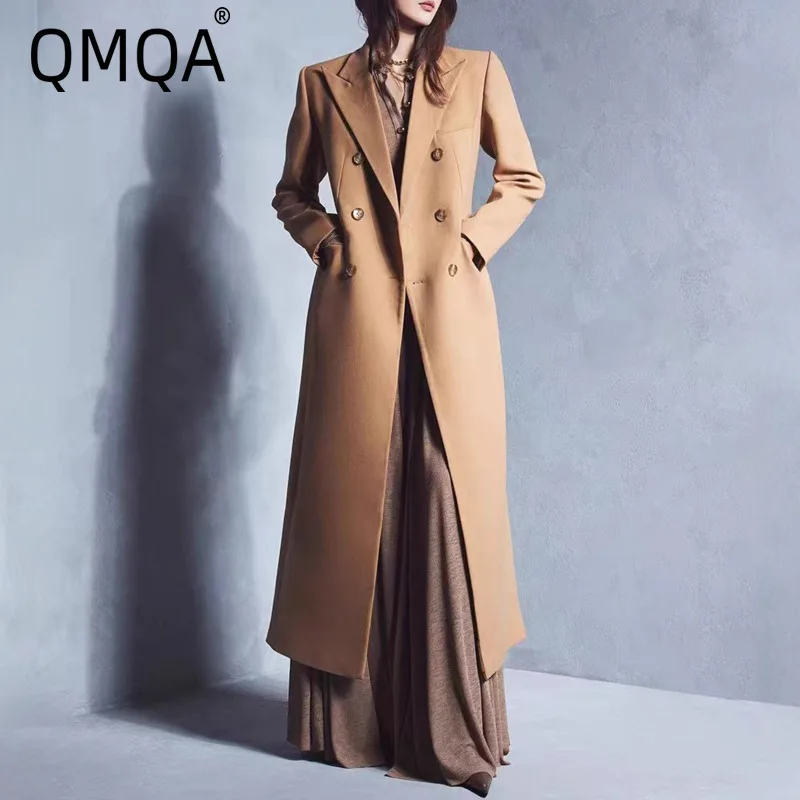 QMQA Fashion Women's High-end Solid Trench Coat Lapel Slim Fit Long Sleeve Double Breasted Straight Elegant Windbreaker QM830
QMQA Fashion Women's High-end Solid Trench Coat Lapel Slim Fit Long Sleeve Double Breasted Straight Elegant Windbreaker QM830