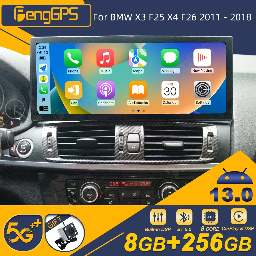 15.8'' For BMW X3 F25 X4 F26 2011 - 2018 Android Car Radio Wireless Carplay Stereo Receiver Autoradio Multimedia Player GPS Navi
15.8'' For BMW X3 F25 X4 F26 2011 - 2018 Android Car Radio Wireless Carplay Stereo Receiver Autoradio Multimedia Player GPS Navi