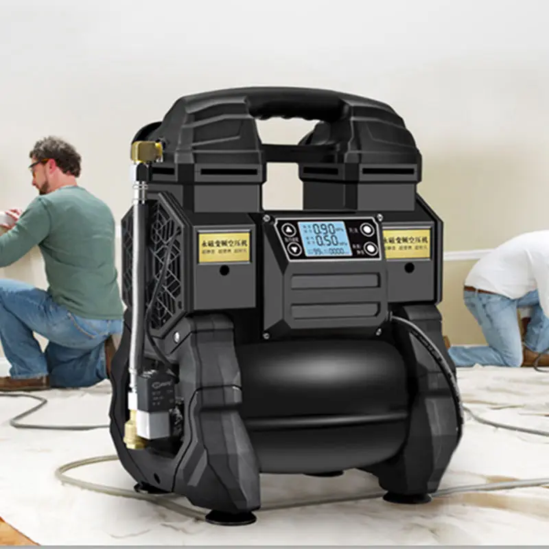 Высококачественный бесщеточный воздушный компрессор с регулируемой частотой, бесшумный воздушный насос 220 В, деревообрабатывающий распылительный воздушный компрессор DC1081
Высококачественный бесщеточный воздушный компрессор с регулируемой частотой, бесшумный воздушный насос 220 В, деревообрабатывающий распылительный воздушный компрессор DC1081