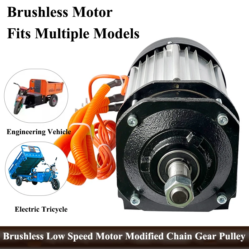 1800W DC Mid-Drive Brushless Motor, Pure Copper Winding High Power Motor for Electric Tricycle & Engineering Vehicle
1800W DC Mid-Drive Brushless Motor, Pure Copper Winding High Power Motor for Electric Tricycle & Engineering Vehicle
