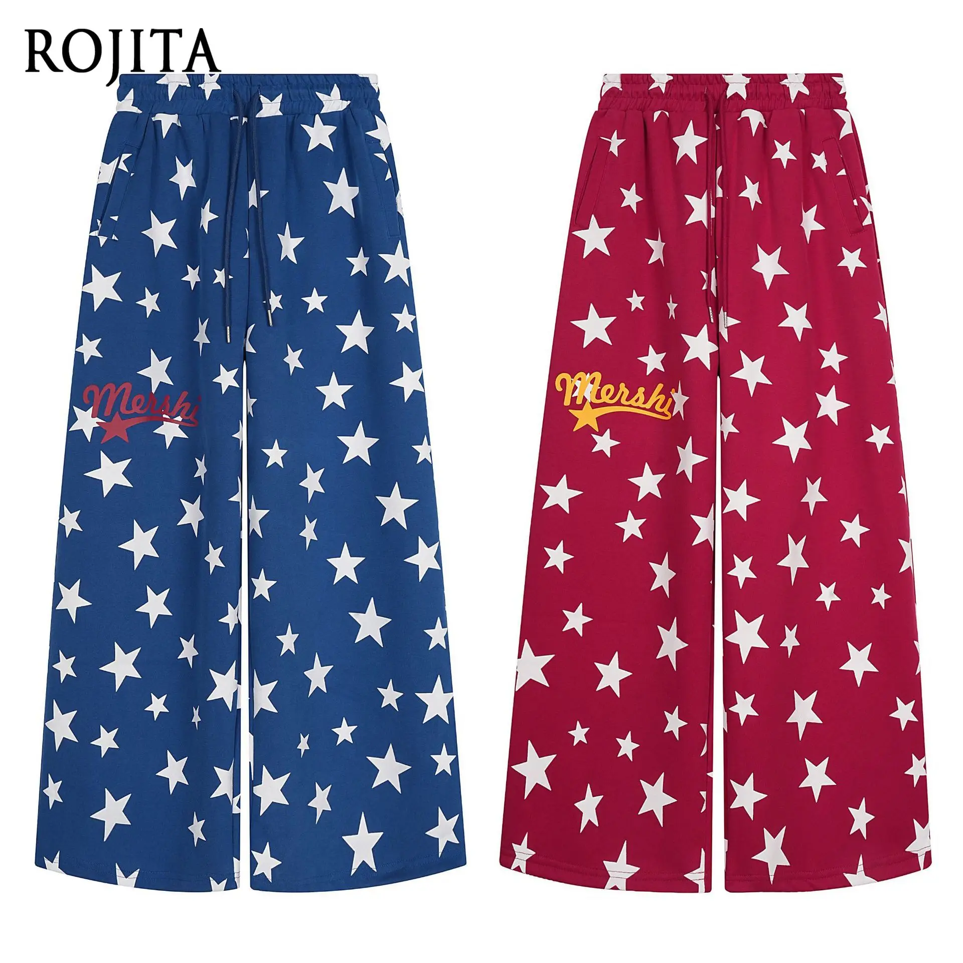 Blue Casual Pants Women 2026 Spring New American Vintage Star Full Ink Straight Wide Leg Streetwear Women
Blue Casual Pants Women 2026 Spring New American Vintage Star Full Ink Straight Wide Leg Streetwear Women