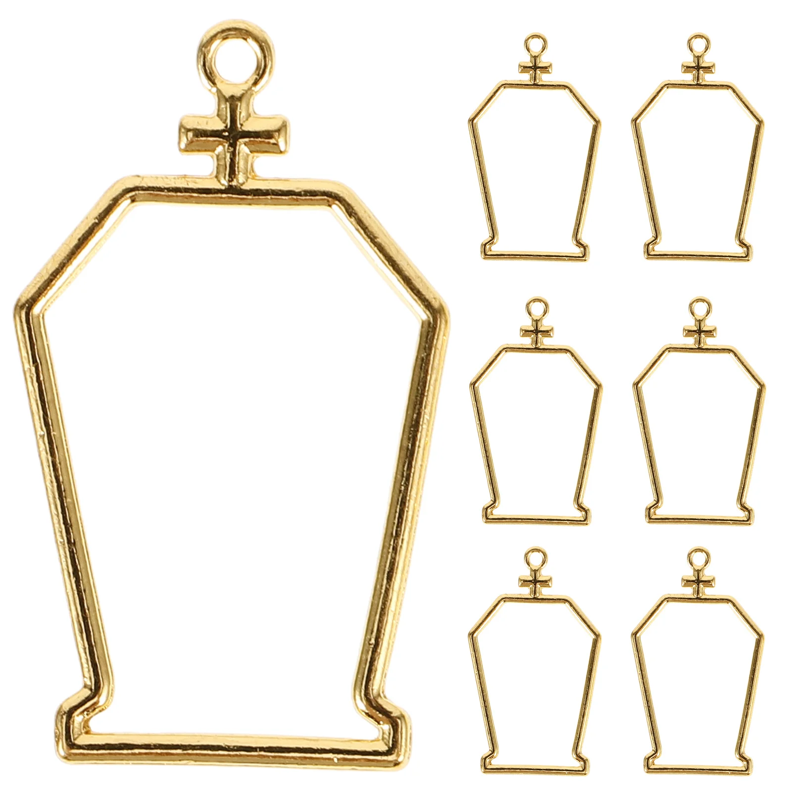 10Pcs Coffin Shaped Open Bezel Pendants Hollow Frame Metal Charms for Resin Jewelry Making DIY Necklaces Bracelets Earrings
10Pcs Coffin Shaped Open Bezel Pendants Hollow Frame Metal Charms for Resin Jewelry Making DIY Necklaces Bracelets Earrings
