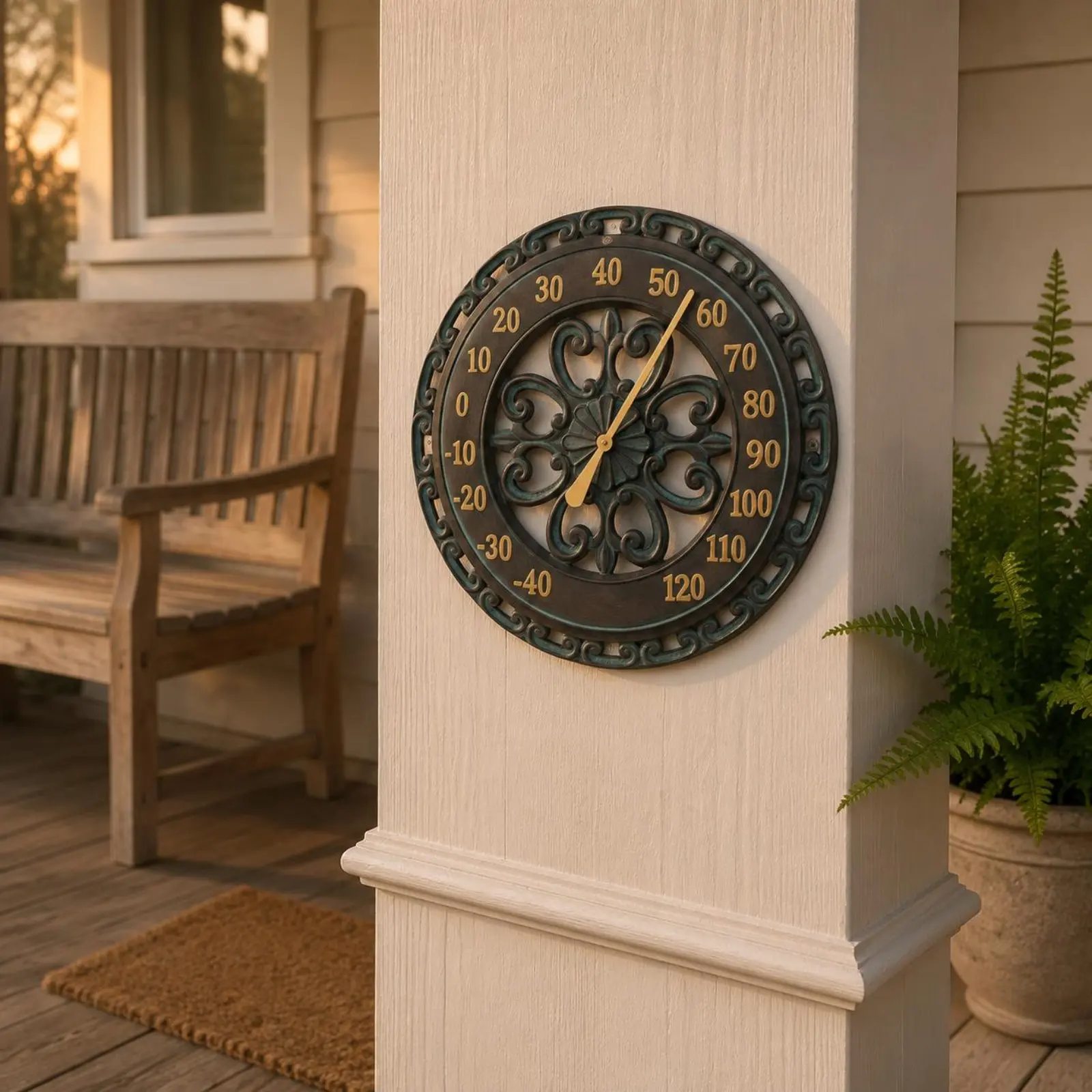 Outdoor Wall Thermometer Thermometer Clock Battery Free Vintage Garden Thermometer Thermometer Clock Home Decor Weatherproof
Outdoor Wall Thermometer Thermometer Clock Battery Free Vintage Garden Thermometer Thermometer Clock Home Decor Weatherproof