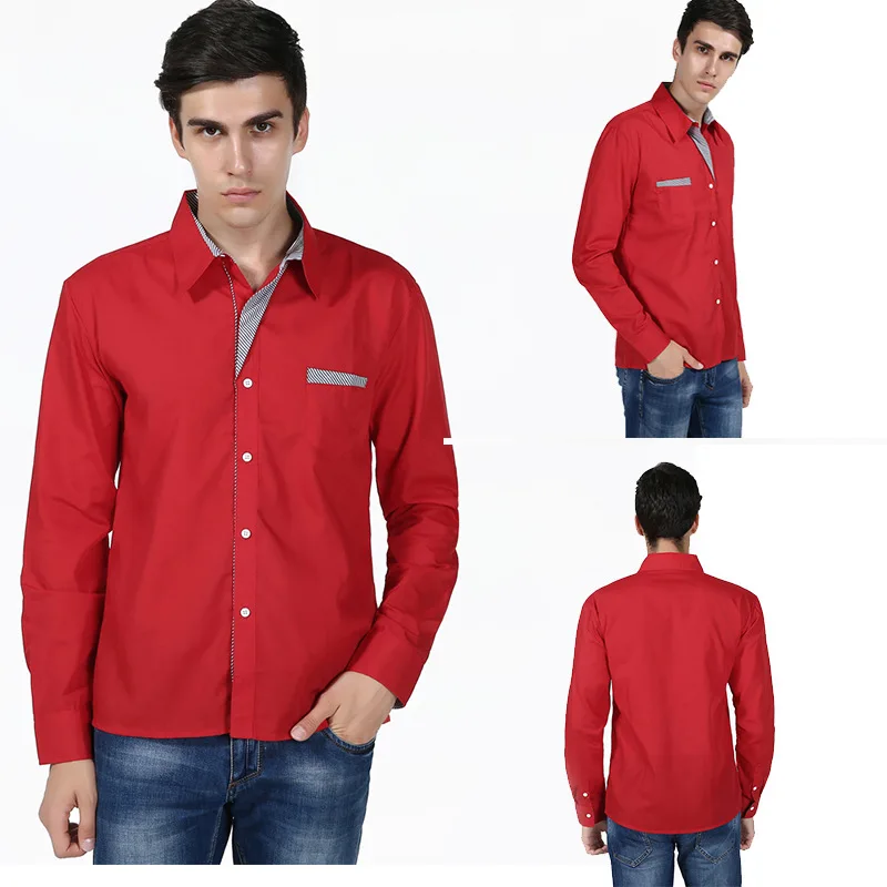 2023 Men's Shirt Casual Long Sleeve With pocket Regular-Fit Solid Color Work Shirts for Men Men Solid Color Shirts MY815
2023 Men's Shirt Casual Long Sleeve With pocket Regular-Fit Solid Color Work Shirts for Men Men Solid Color Shirts MY815