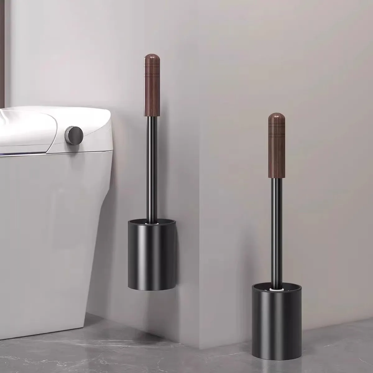 Walnut bathroom toilet brush without dead ends high-end household washing toilet artifact cleaning brush wall hanging
Walnut bathroom toilet brush without dead ends high-end household washing toilet artifact cleaning brush wall hanging