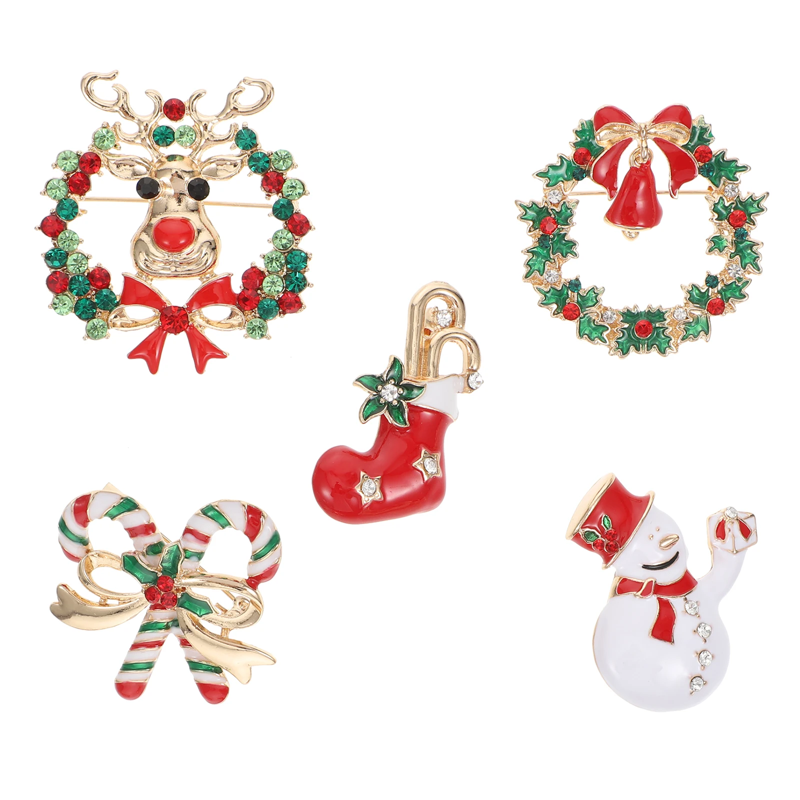 5 Pcs Christmas Stockings Bells Snowman Breasts Xmas Brooch Holiday Alloy Creative Breastpin Badge
5 Pcs Christmas Stockings Bells Snowman Breasts Xmas Brooch Holiday Alloy Creative Breastpin Badge