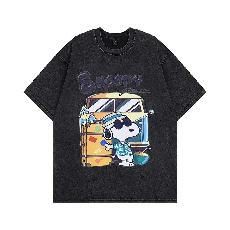 Summer American Vintage Washed Short-sleeved High Street Hiphop Cartoon Print Aged T-shirt Men Women Oversized Casual Tees Tops
Summer American Vintage Washed Short-sleeved High Street Hiphop Cartoon Print Aged T-shirt Men Women Oversized Casual Tees Tops