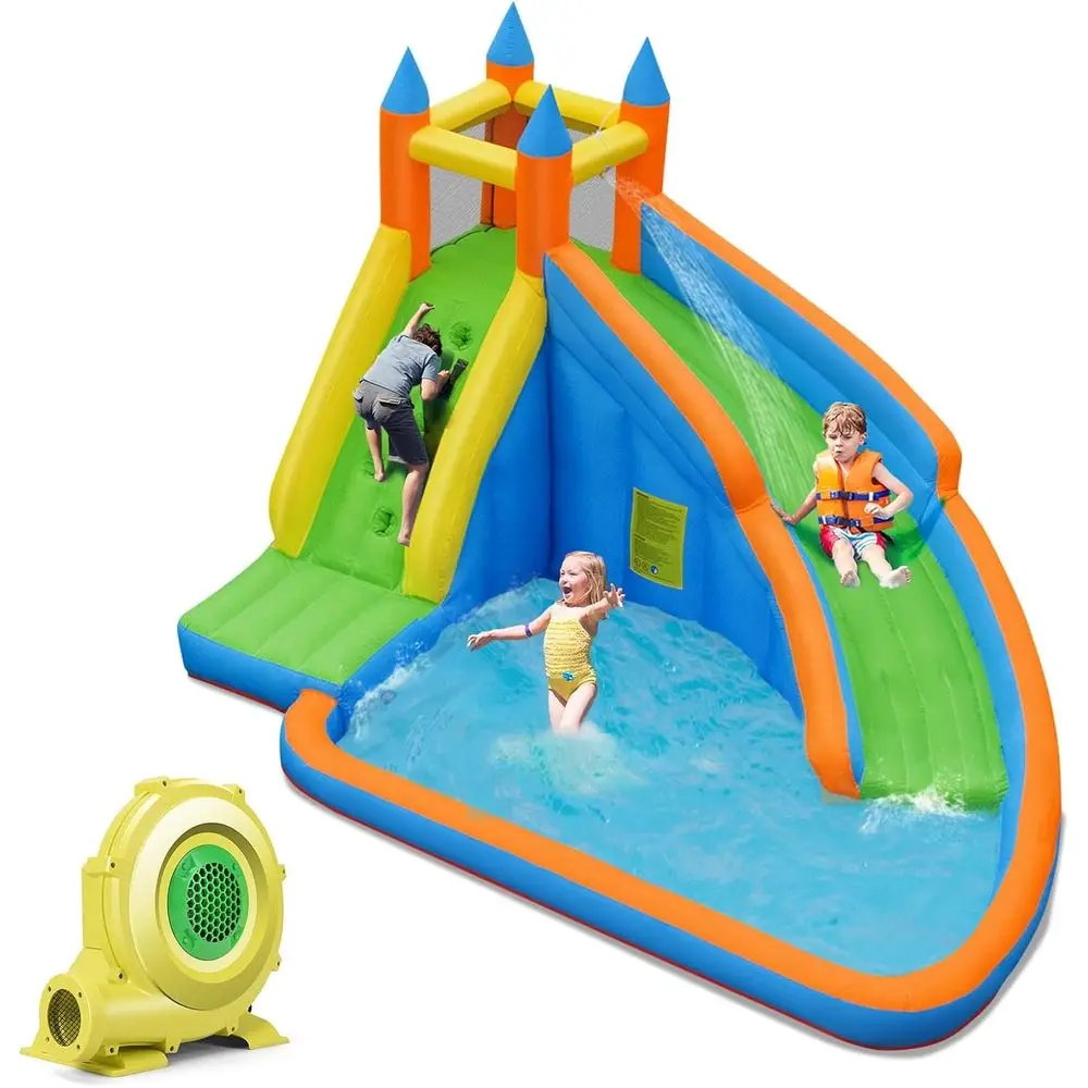 Giant Inflatable Water Slide for Parks and Backyard Fun with 480W Blower
Giant Inflatable Water Slide for Parks and Backyard Fun with 480W Blower