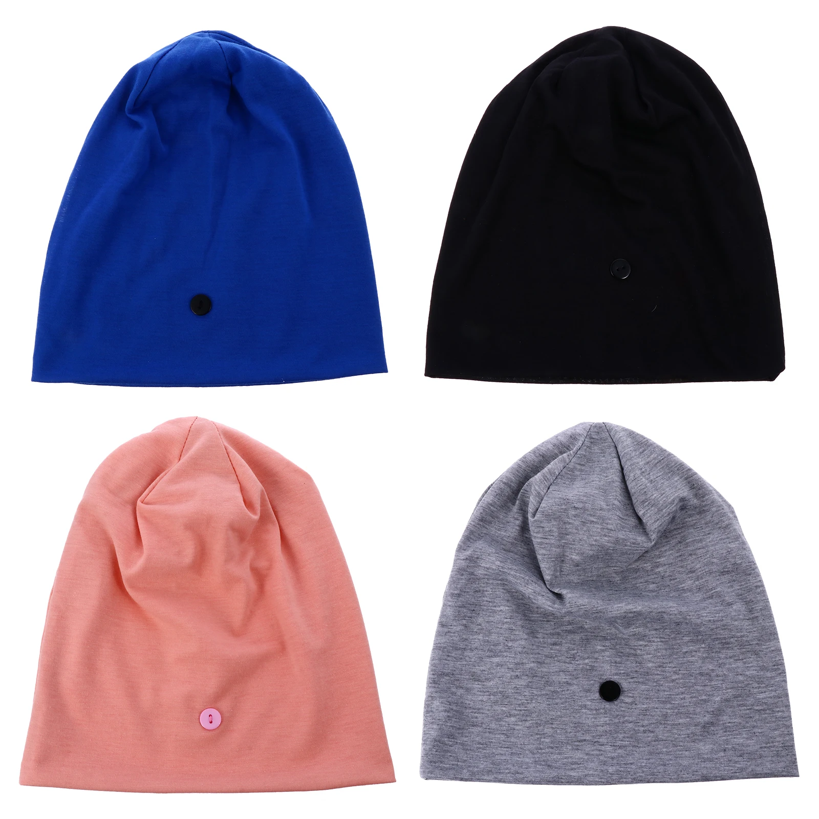 4pcs Mask Hat Set Pure Cotton Beanie Wrap Lightweight Breathable Elastic Button Design for Face Mask Suitable Women Men
4pcs Mask Hat Set Pure Cotton Beanie Wrap Lightweight Breathable Elastic Button Design for Face Mask Suitable Women Men