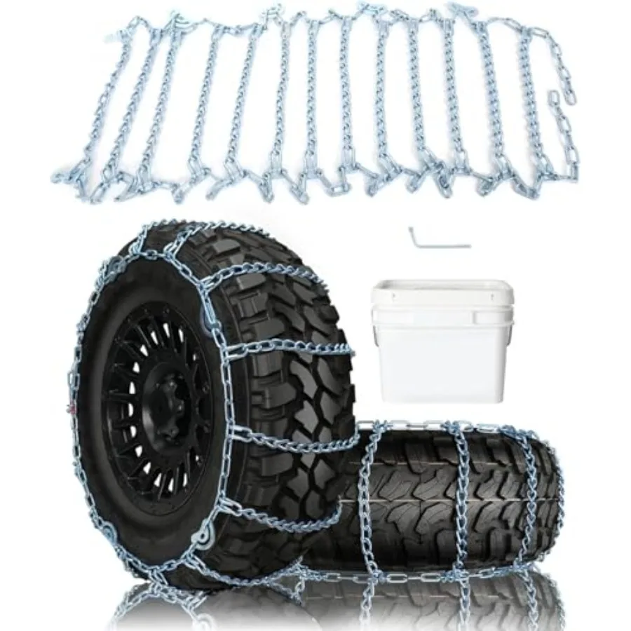 Snow Chains for Car Pickup Trucks SUVQuick Easy Installation Tire Traction Chain Adjustable Universal Emergency Anti-Skid Thick
Snow Chains for Car Pickup Trucks SUVQuick Easy Installation Tire Traction Chain Adjustable Universal Emergency Anti-Skid Thick