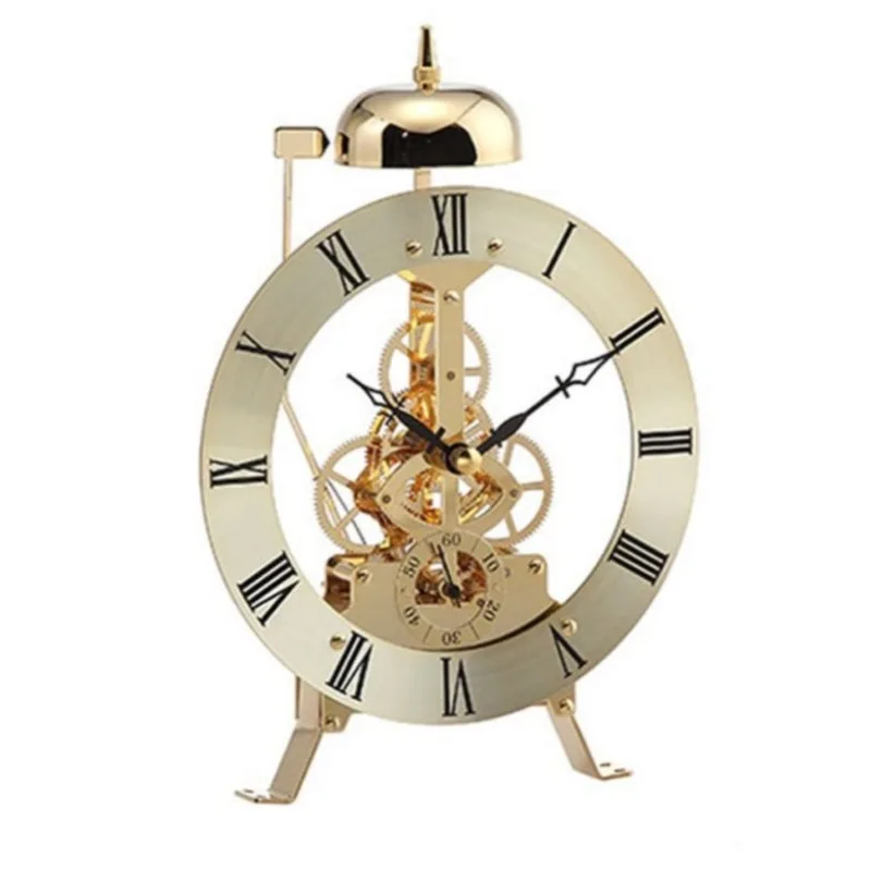 American retro mechanical seat clock living room solid wood creative home desktop clock ornaments vintage gear art seat clock
American retro mechanical seat clock living room solid wood creative home desktop clock ornaments vintage gear art seat clock