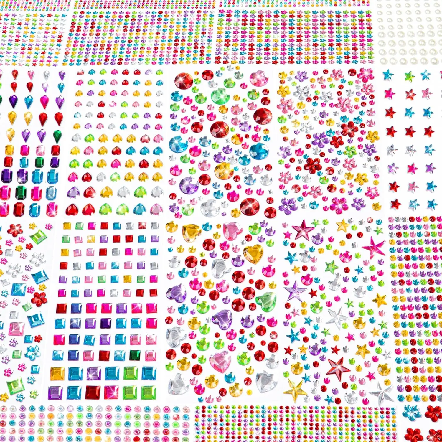 6124Pcs Gem Stickers-Self-Adhesive Face Jewelry Stickers, Acrylic Gems DIY Crafts, Sparkling Heart-Shaped Rhinestone for Kids, for Party & Holiday Supplies
6124Pcs Gem Stickers-Self-Adhesive Face Jewelry Stickers, Acrylic Gems DIY Crafts, Sparkling Heart-Shaped Rhinestone for Kids, for Party & Holiday Supplies