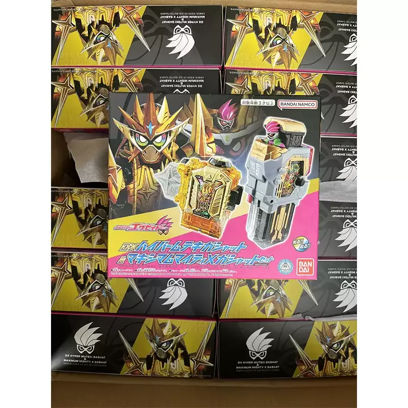 Оригинальный набор Bandai DX Kamen Rider Ex-Aid Muteki Gamer Set LV99 Gashat DX Henshin Gear & Parts, игрушка-подарок для мальчиков
Оригинальный набор Bandai DX Kamen Rider Ex-Aid Muteki Gamer Set LV99 Gashat DX Henshin Gear & Parts, игрушка-подарок для мальчиков