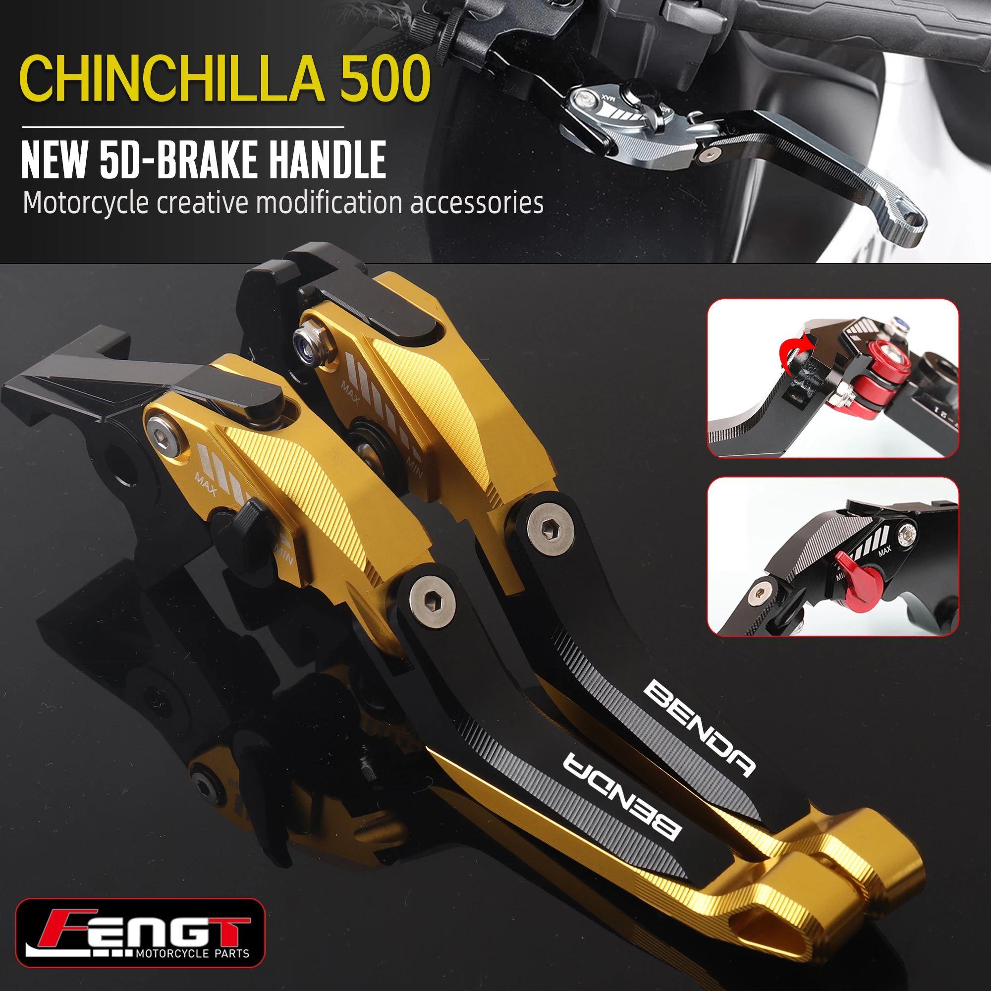 For BENDA Chinchilla 500 Motorcycle Chinchilla500 CNC Brake Clutch Levers Adjustable Handle Brake Lever Accessories
For BENDA Chinchilla 500 Motorcycle Chinchilla500 CNC Brake Clutch Levers Adjustable Handle Brake Lever Accessories