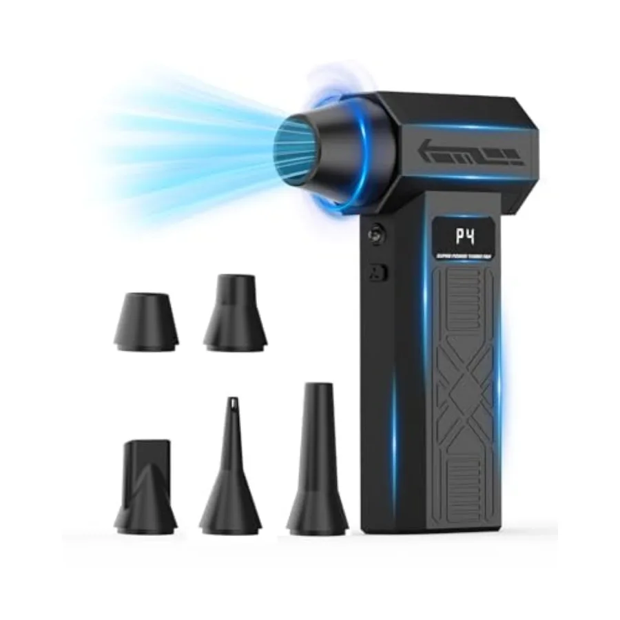 Compressed Air Duster - Rechargeable Electric Air Blower for Keyboard, Camera, PC Vents, Car Interiors and Home, Outdoor Dustin
Compressed Air Duster - Rechargeable Electric Air Blower for Keyboard, Camera, PC Vents, Car Interiors and Home, Outdoor Dustin