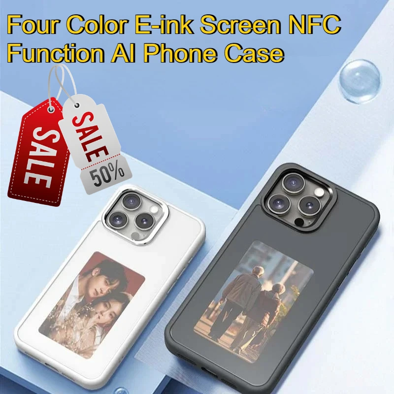 For Iphone 16 15 14 13 Pro Max DIY Cases Shockproof Anti-scratch Phone Case Four Color E-ink Screen NFC Function AI Phone Case
For Iphone 16 15 14 13 Pro Max DIY Cases Shockproof Anti-scratch Phone Case Four Color E-ink Screen NFC Function AI Phone Case