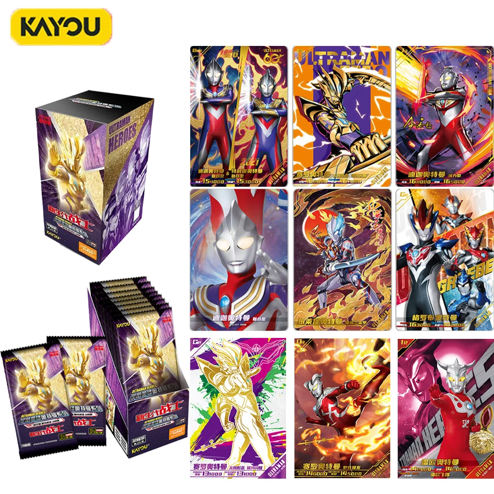 Official KAYOU Ultraman Heroes Premium Shiny Cards - Ultraman Zero & Tiga Holo Foil Collectible Game Collection Cards Gift Toys
Official KAYOU Ultraman Heroes Premium Shiny Cards - Ultraman Zero & Tiga Holo Foil Collectible Game Collection Cards Gift Toys