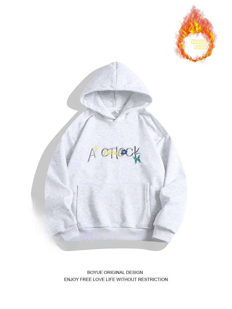 Boyue Hong Kong Style Student Embroidered Fleece Lined Thickened Hoodie Casual Trendy Unisex Design Sense Top Spring Autumn W...
Boyue Hong Kong Style Student Embroidered Fleece Lined Thickened Hoodie Casual Trendy Unisex Design Sense Top Spring Autumn W...