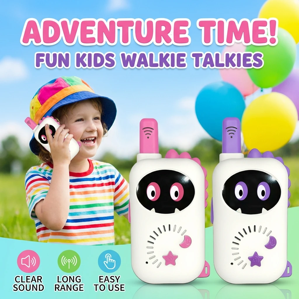2 шт. детские рации с большим радиусом действия, беспроводная связь, портативные двухсторонние радиостанции для мальчиков и девочек, подарок
2 шт. детские рации с большим радиусом действия, беспроводная связь, портативные двухсторонние радиостанции для мальчиков и девочек, подарок