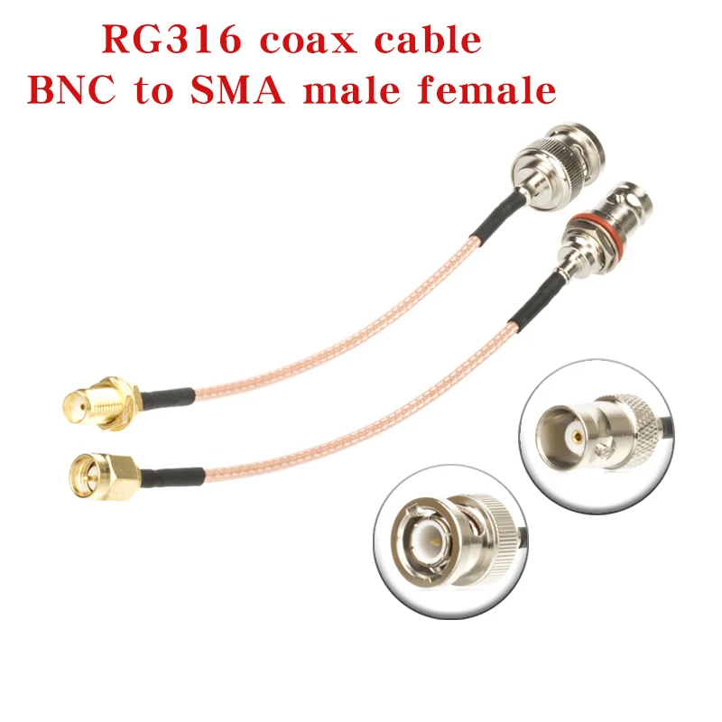 RG316 Coaxial Cable Q9 BNC To SMA Male Female Connector SMA To BNC Right Anlge Crimp for Extension Cable Low Loss Fast Delivery
RG316 Coaxial Cable Q9 BNC To SMA Male Female Connector SMA To BNC Right Anlge Crimp for Extension Cable Low Loss Fast Delivery
