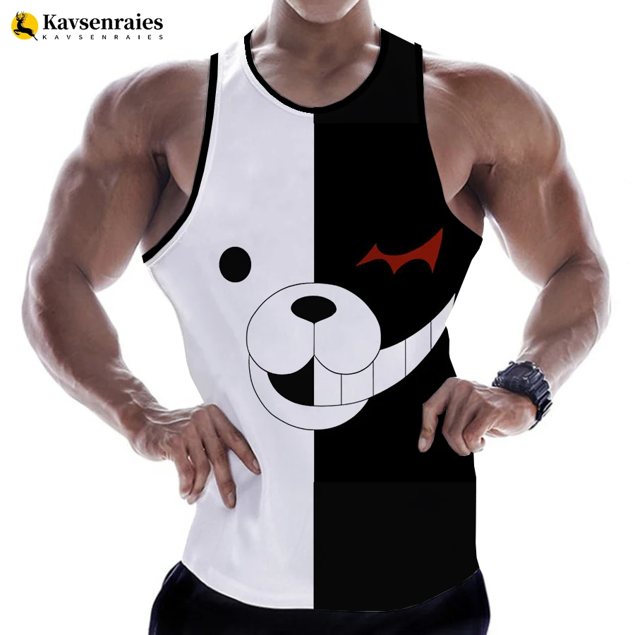 Новинка 2023, мужские и женские майки Danganronpa Monokuma с 3D принтом, уличная одежда в стиле Харадзюку, рубашки большого размера без рукавов, мужская одежда
Новинка 2023, мужские и женские майки Danganronpa Monokuma с 3D принтом, уличная одежда в стиле Харадзюку, рубашки большого размера без рукавов, мужская одежда