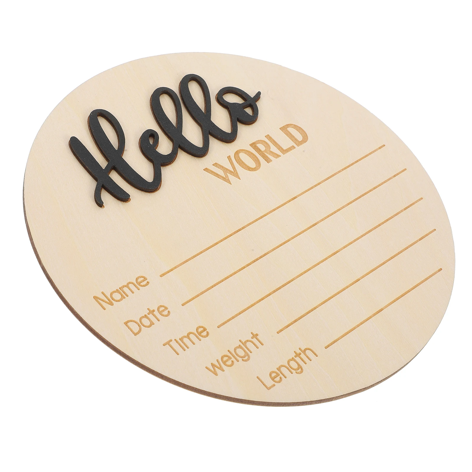 Wooden Birth Round Shape Baby Name Sign Newborn Birth Announcement Sign For Hospital Props Hospital Use Infant Handprint Memory
Wooden Birth Round Shape Baby Name Sign Newborn Birth Announcement Sign For Hospital Props Hospital Use Infant Handprint Memory