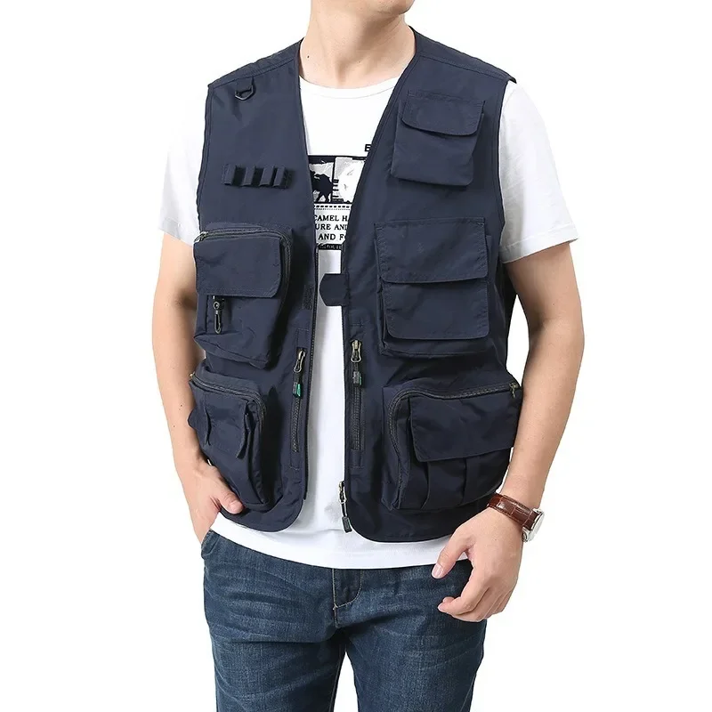 Work Vest Men Mountaineering Plus Size Outerwear Hunting Multipocket Man Tactical Camping Multi Pocket Sleeveless Jacket Sports
Work Vest Men Mountaineering Plus Size Outerwear Hunting Multipocket Man Tactical Camping Multi Pocket Sleeveless Jacket Sports
