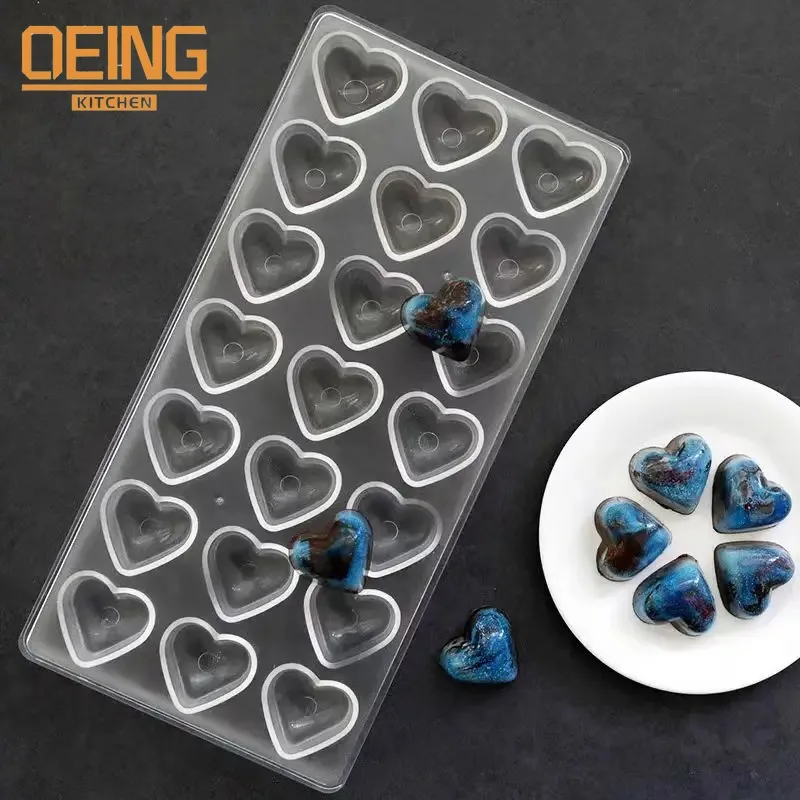 Heart Polycarbonate Chocolate Mould Professional Molds for Candy Bonbons Bar Dubai Chocolate Baking Pastry Bakery Utensils
Heart Polycarbonate Chocolate Mould Professional Molds for Candy Bonbons Bar Dubai Chocolate Baking Pastry Bakery Utensils