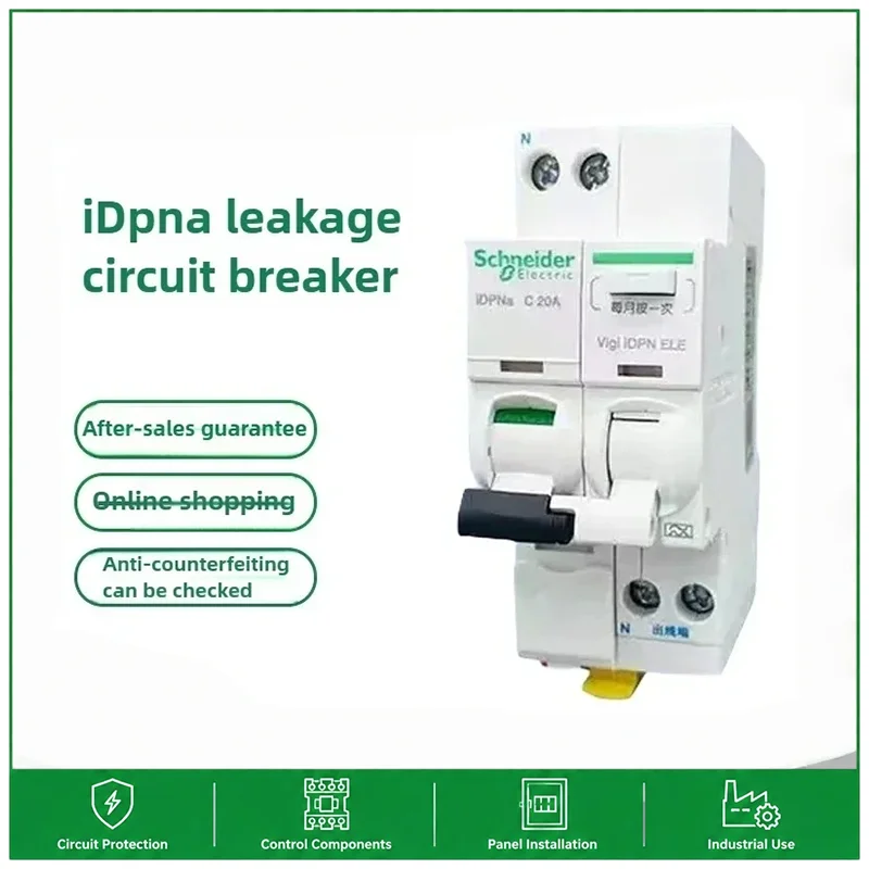 Schneider Electric MCB iDPNa 1P+N Mini Circuit Breaker with 30mA Leakage Protection Vigi iDPN ELE 6A 10A 16A Original Product
Schneider Electric MCB iDPNa 1P+N Mini Circuit Breaker with 30mA Leakage Protection Vigi iDPN ELE 6A 10A 16A Original Product