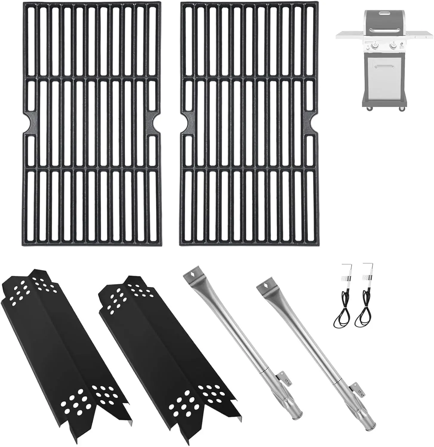 Replacement Parts Kit for 2-Burner Grill, Compatible with Models 720-0864 and Similar, Grill Grate and Accessories Set
Replacement Parts Kit for 2-Burner Grill, Compatible with Models 720-0864 and Similar, Grill Grate and Accessories Set