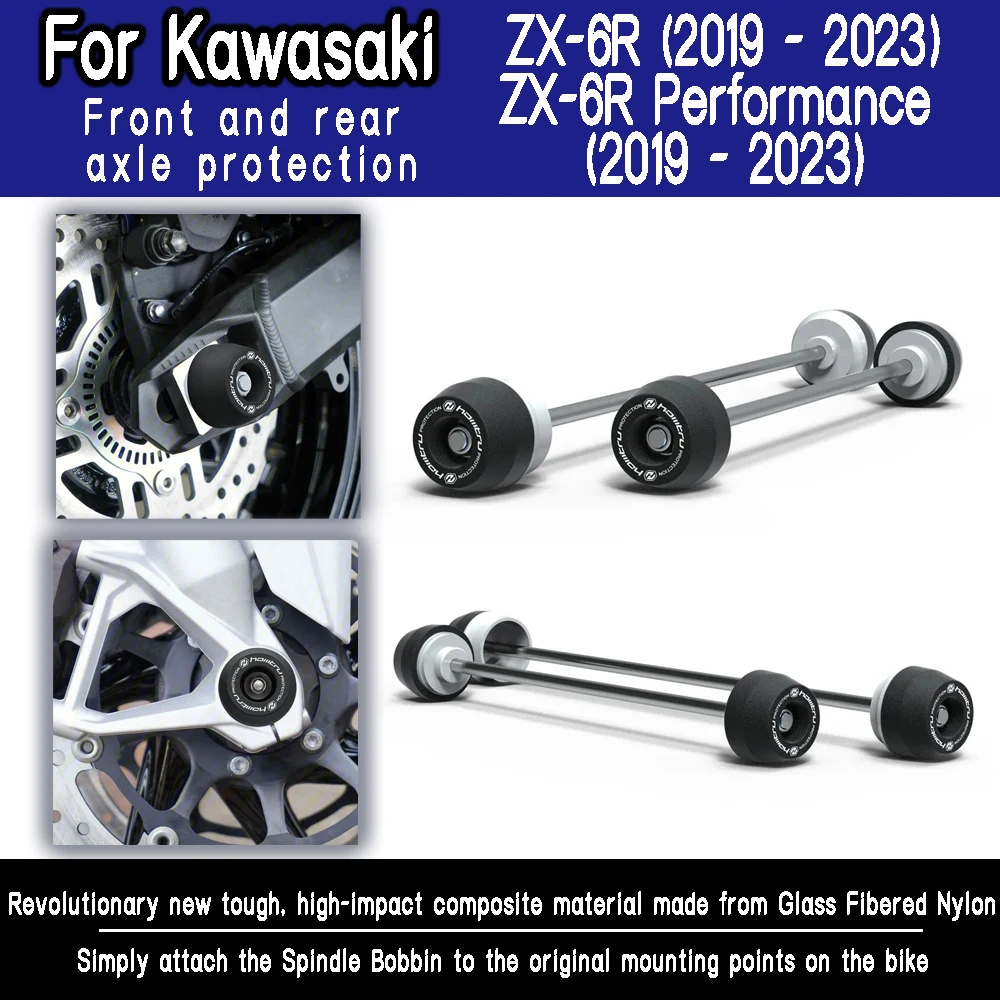 Front and rear axle anti fall protection For Kawasaki ZX-6R / ZX-6R Performance 2019 2020 2021 2022 2023
Front and rear axle anti fall protection For Kawasaki ZX-6R / ZX-6R Performance 2019 2020 2021 2022 2023