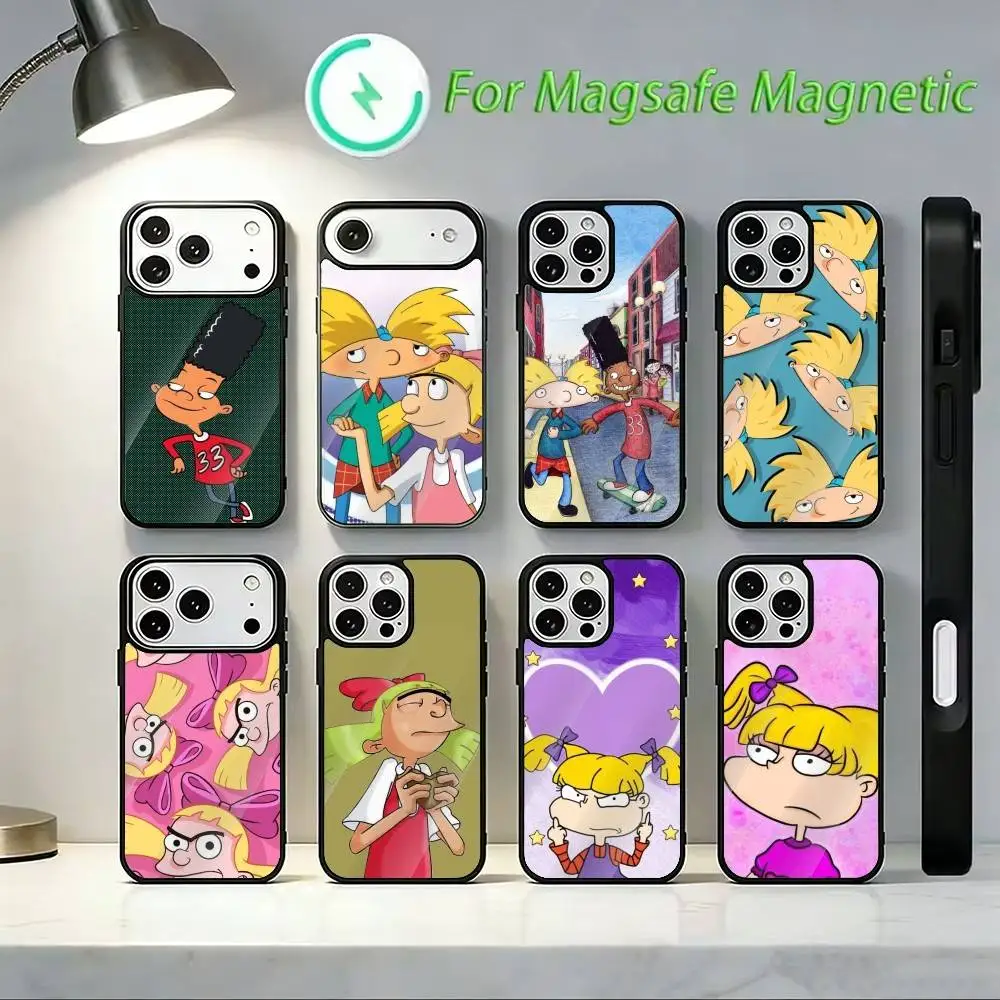 G-Hey Arnold Helga Bonito Phone Case For iPhone17,16,15,14,13 Plus,Pro Max Magnetic For Magsafe Wireless Charging
G-Hey Arnold Helga Bonito Phone Case For iPhone17,16,15,14,13 Plus,Pro Max Magnetic For Magsafe Wireless Charging