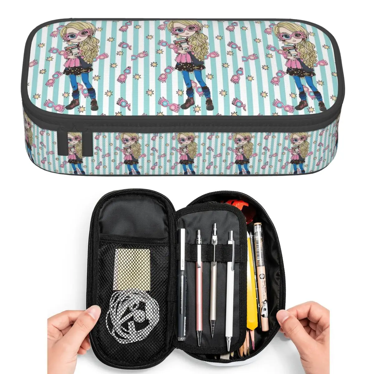 Luna L-Lovegoods Glasses Pencil Cases for Students Pen Box Pencil Bag Big Capacity Pencil Pouch Pen Holder
Luna L-Lovegoods Glasses Pencil Cases for Students Pen Box Pencil Bag Big Capacity Pencil Pouch Pen Holder