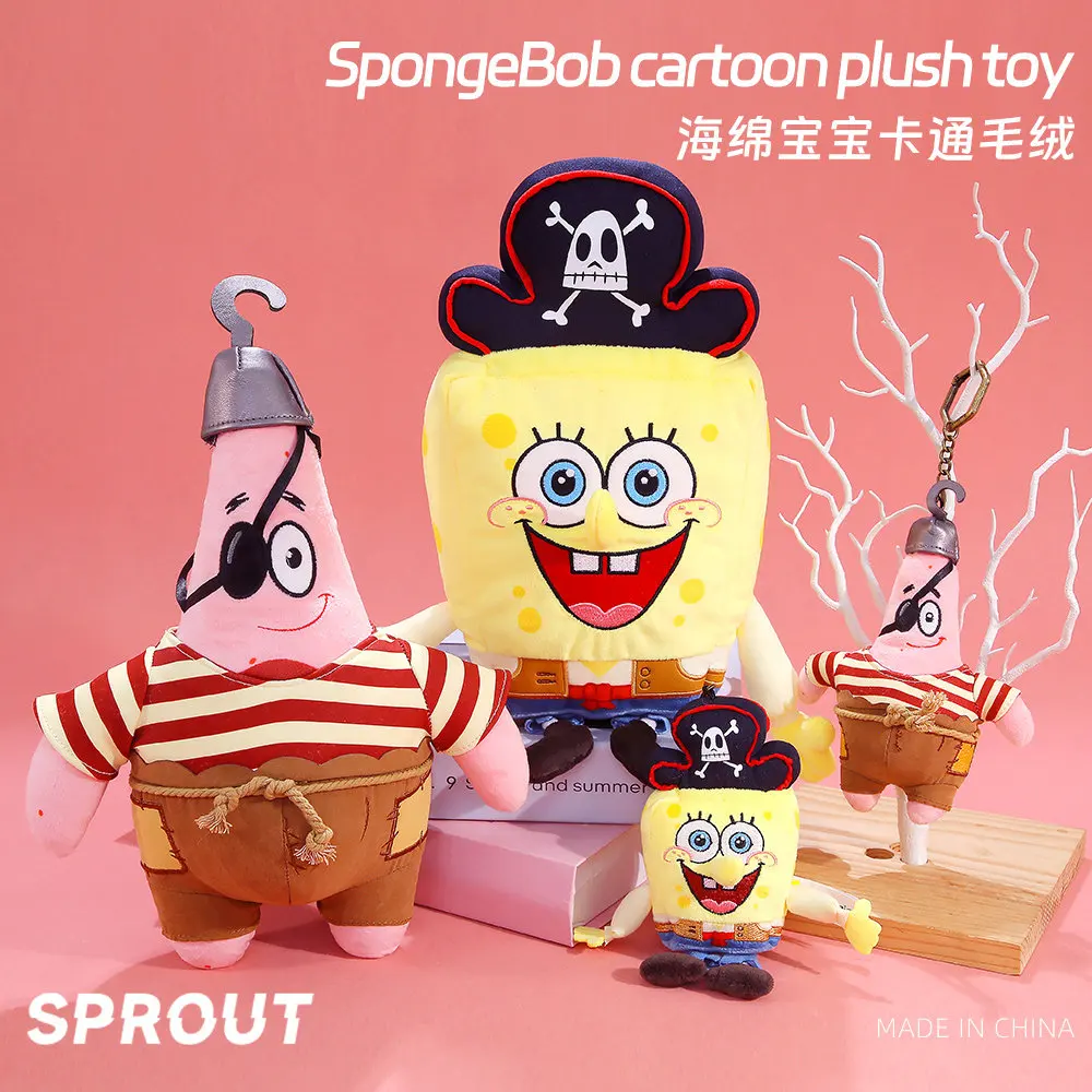Potdemiel SpongeBob SquarePants Pirate Plush Toy, Cartoon Doll, Plush Keychain, Bag Charm, Birthday Gift for Friends
Potdemiel SpongeBob SquarePants Pirate Plush Toy, Cartoon Doll, Plush Keychain, Bag Charm, Birthday Gift for Friends