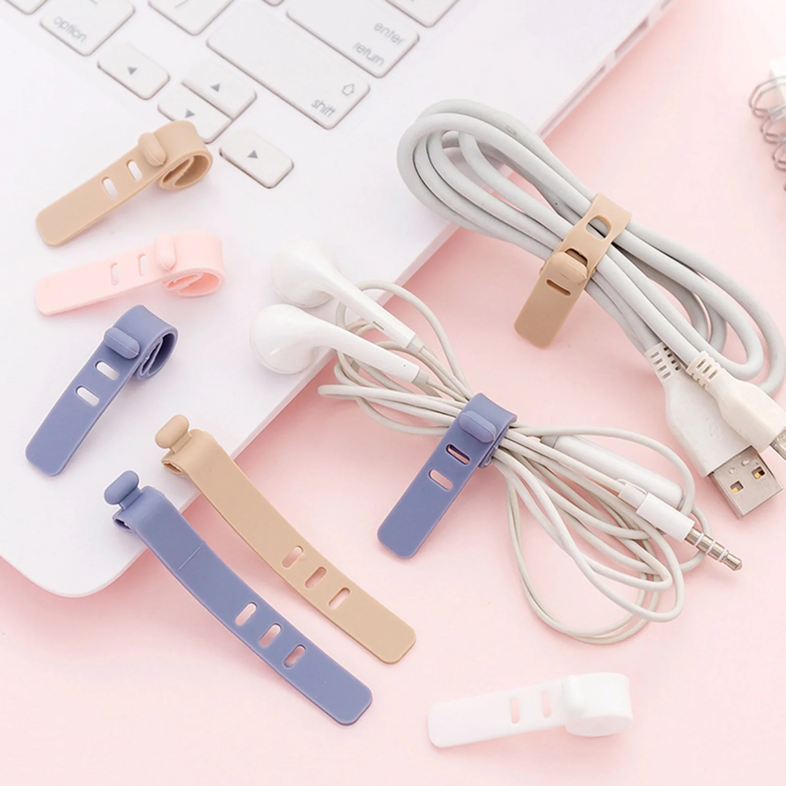 10pcs Fastening Cable Ties Reusable Bundling Strapping Adjustable Cord Ties Silicone Zip Ties for Indoor and Outdoor Use
10pcs Fastening Cable Ties Reusable Bundling Strapping Adjustable Cord Ties Silicone Zip Ties for Indoor and Outdoor Use