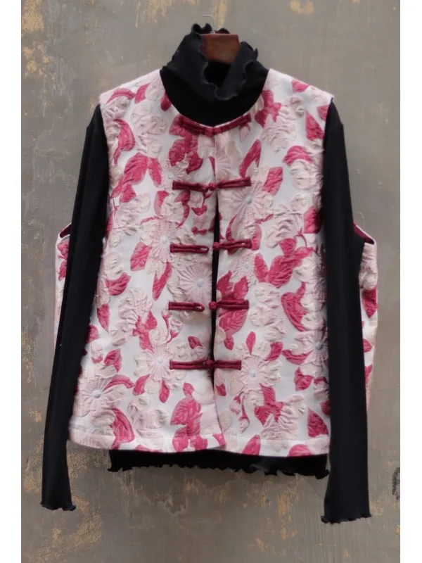 Модный китайский жилет Sle Jaet, новинка 2025, женский винтажный жилет с вышивкой на пуговицах, верхняя одежда
Модный китайский жилет Sle Jaet, новинка 2025, женский винтажный жилет с вышивкой на пуговицах, верхняя одежда