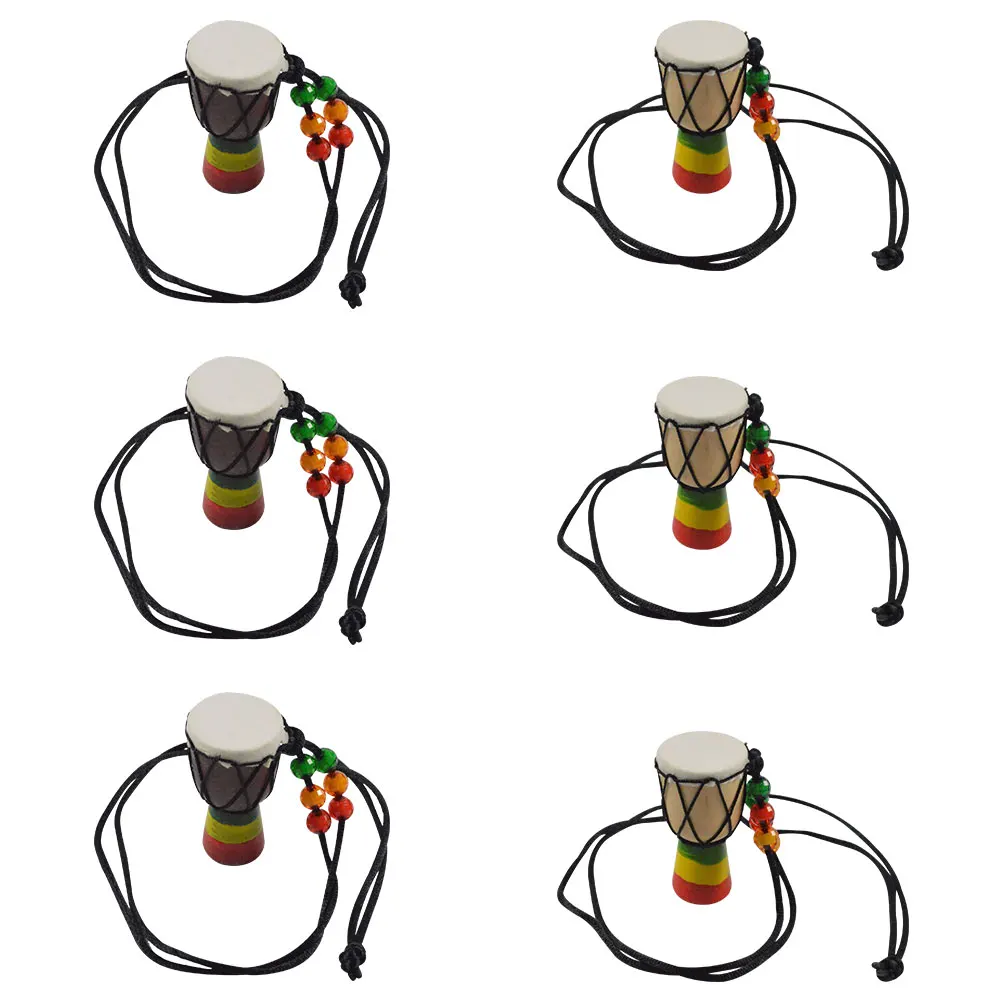 6 Pcs Mini African Drum Necklace Jewelry Charm Pendant Djembe for Women Acrylic Music
6 Pcs Mini African Drum Necklace Jewelry Charm Pendant Djembe for Women Acrylic Music