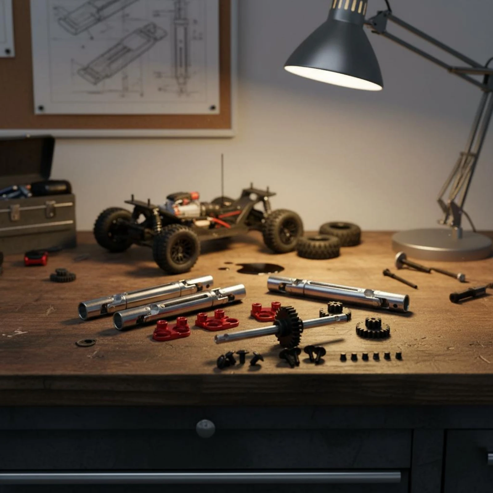 Metal Gear Assembly Gear Set Long-Lasting Metal Gearbox Set RC Gearbox Steel Gear Precision Fit Model Car Part Easy to Install
Metal Gear Assembly Gear Set Long-Lasting Metal Gearbox Set RC Gearbox Steel Gear Precision Fit Model Car Part Easy to Install