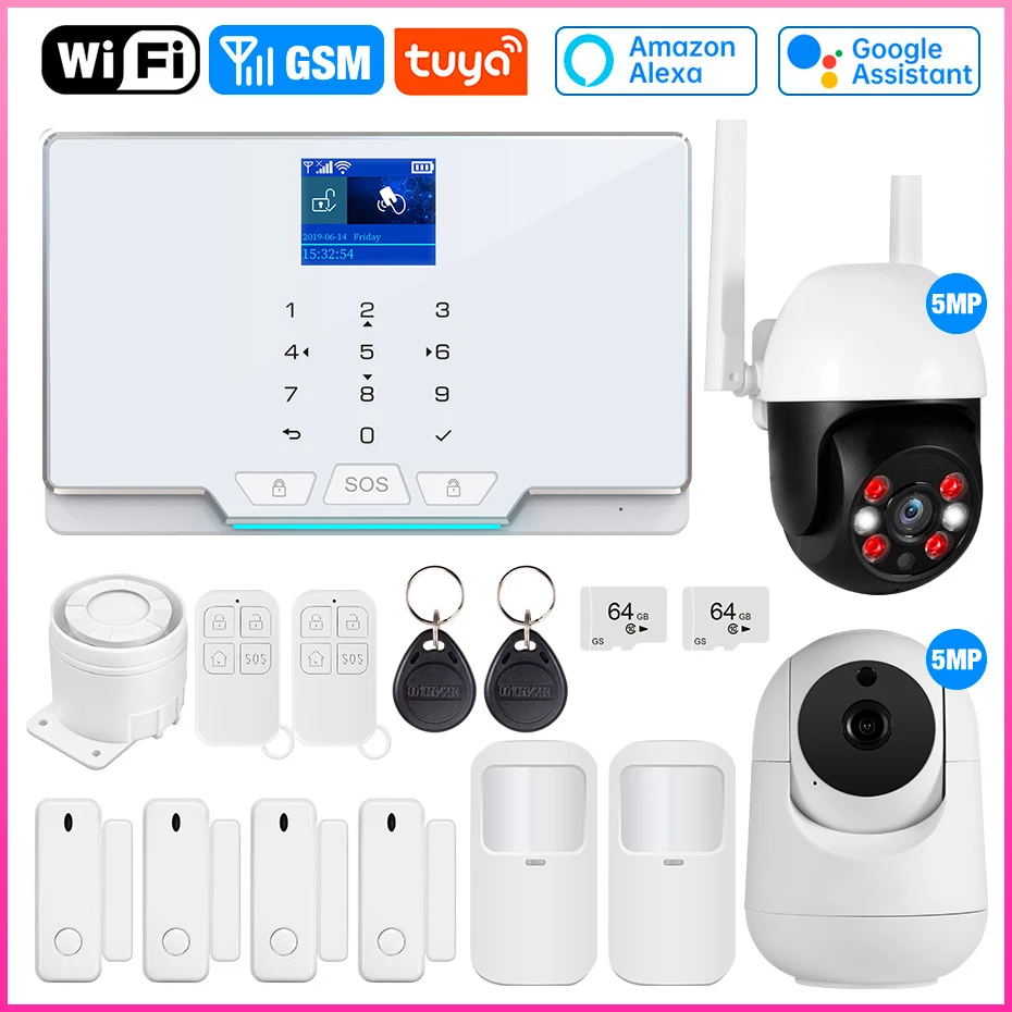 Умная сигнализация Tuya, охранная GSM Wi-Fi сигнализация для дома, беспроводная охранная сигнализация, дом, приложение Smart Life, управление движением
Умная сигнализация Tuya, охранная GSM Wi-Fi сигнализация для дома, беспроводная охранная сигнализация, дом, приложение Smart Life, управление движением