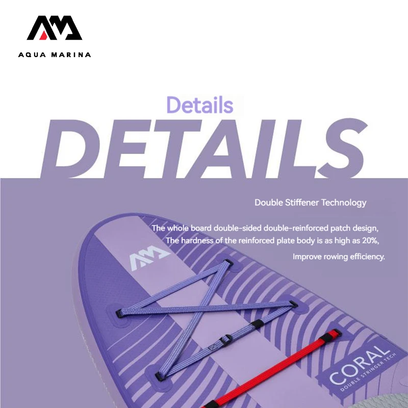 AQUA MARINA Coral Purple Inflatable SUP Board Stand Up Paddle Board Sapboard Surfboard Set Water Sport Surf Accessories 3.1m
AQUA MARINA Coral Purple Inflatable SUP Board Stand Up Paddle Board Sapboard Surfboard Set Water Sport Surf Accessories 3.1m