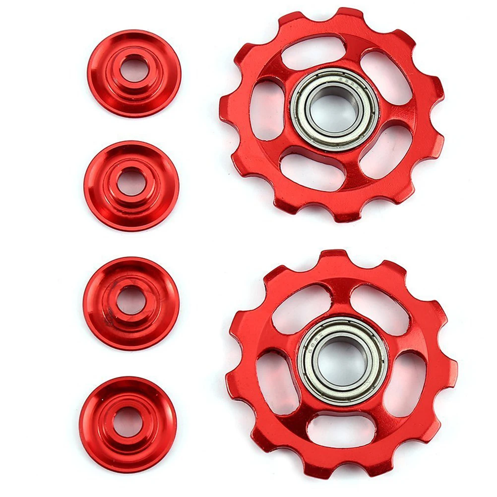 4pcs Rear Derailleur Pulley 11T Aluminum Alloy Bike Gear Component Mountain Replacement Lasting Easy
4pcs Rear Derailleur Pulley 11T Aluminum Alloy Bike Gear Component Mountain Replacement Lasting Easy