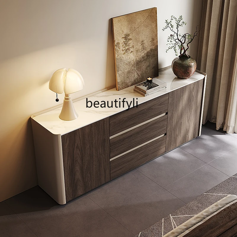 Italian Minimalist Sideboard Master Bedroom Bedside Wall-Mounted Storage Integrated Room TV Cabinet Solid Wood Storage Cabinet
Italian Minimalist Sideboard Master Bedroom Bedside Wall-Mounted Storage Integrated Room TV Cabinet Solid Wood Storage Cabinet