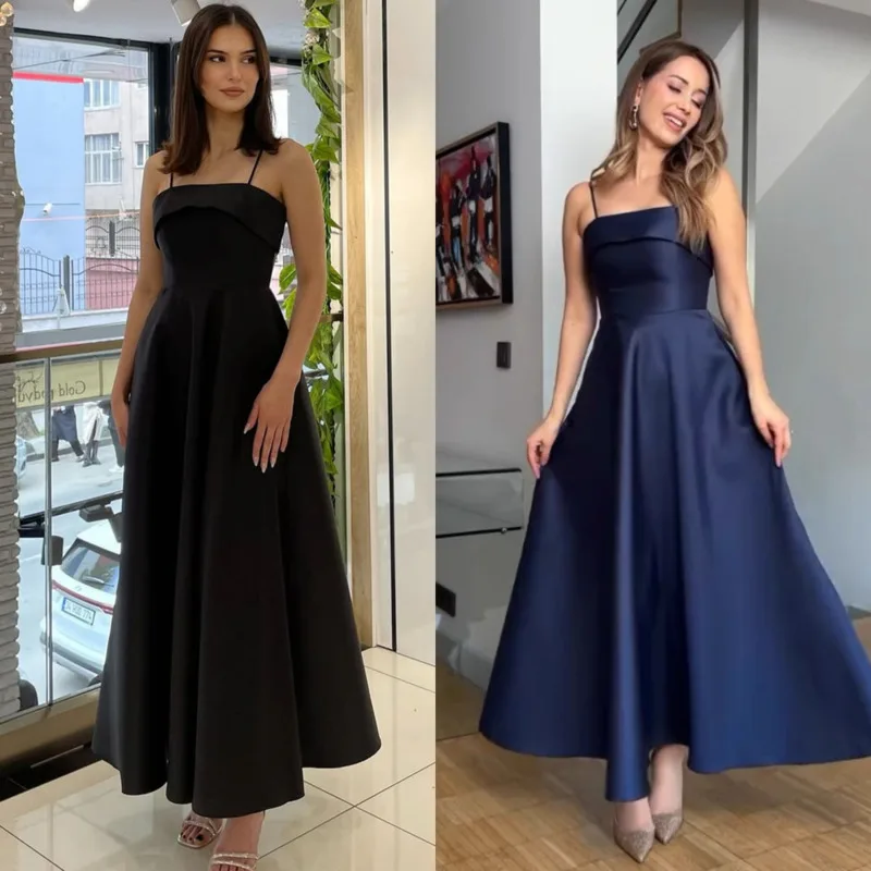 French Vintage-inspired Satin Slip Evening Gown Summer New High-Waisted A-Line Maxi Skirt Elegant Women's Wedding Guest Dresses
French Vintage-inspired Satin Slip Evening Gown Summer New High-Waisted A-Line Maxi Skirt Elegant Women's Wedding Guest Dresses