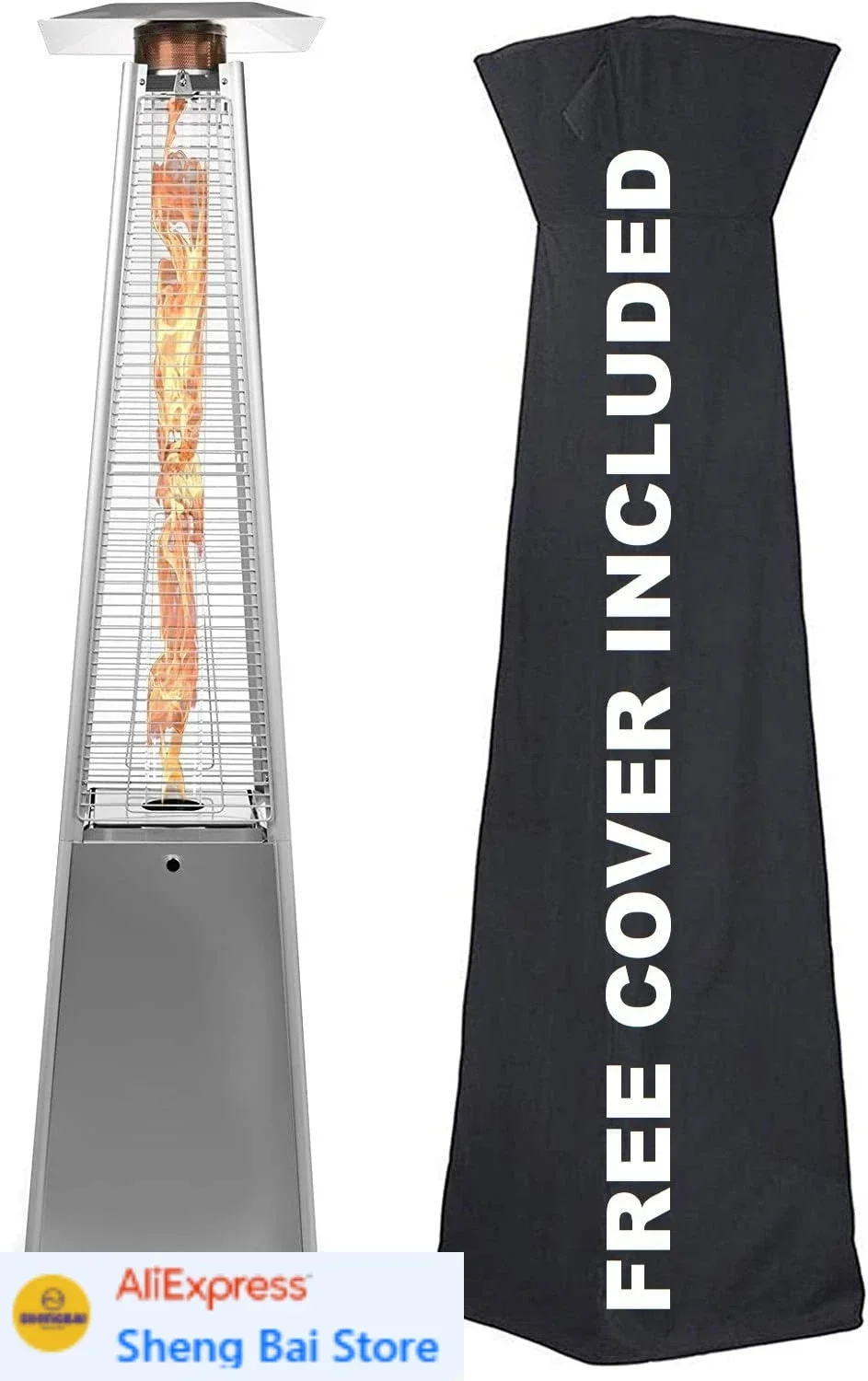 BestsellerPyramid Propane Heater - 48,000 Btu, Portable, Outdoor & Patio Heater, Stainless Steel, With Wheels & Protective Cover
BestsellerPyramid Propane Heater - 48,000 Btu, Portable, Outdoor & Patio Heater, Stainless Steel, With Wheels & Protective Cover